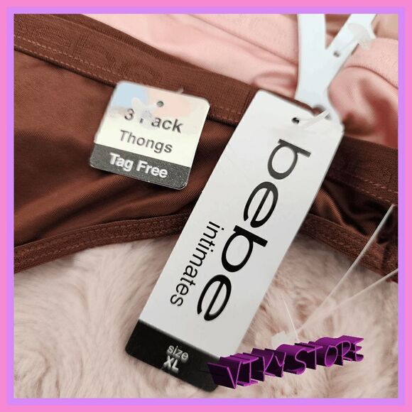 NWT Colorful Trio: {BEBE} Intimates, Size XLARGE NWT - Picture 3 of 5